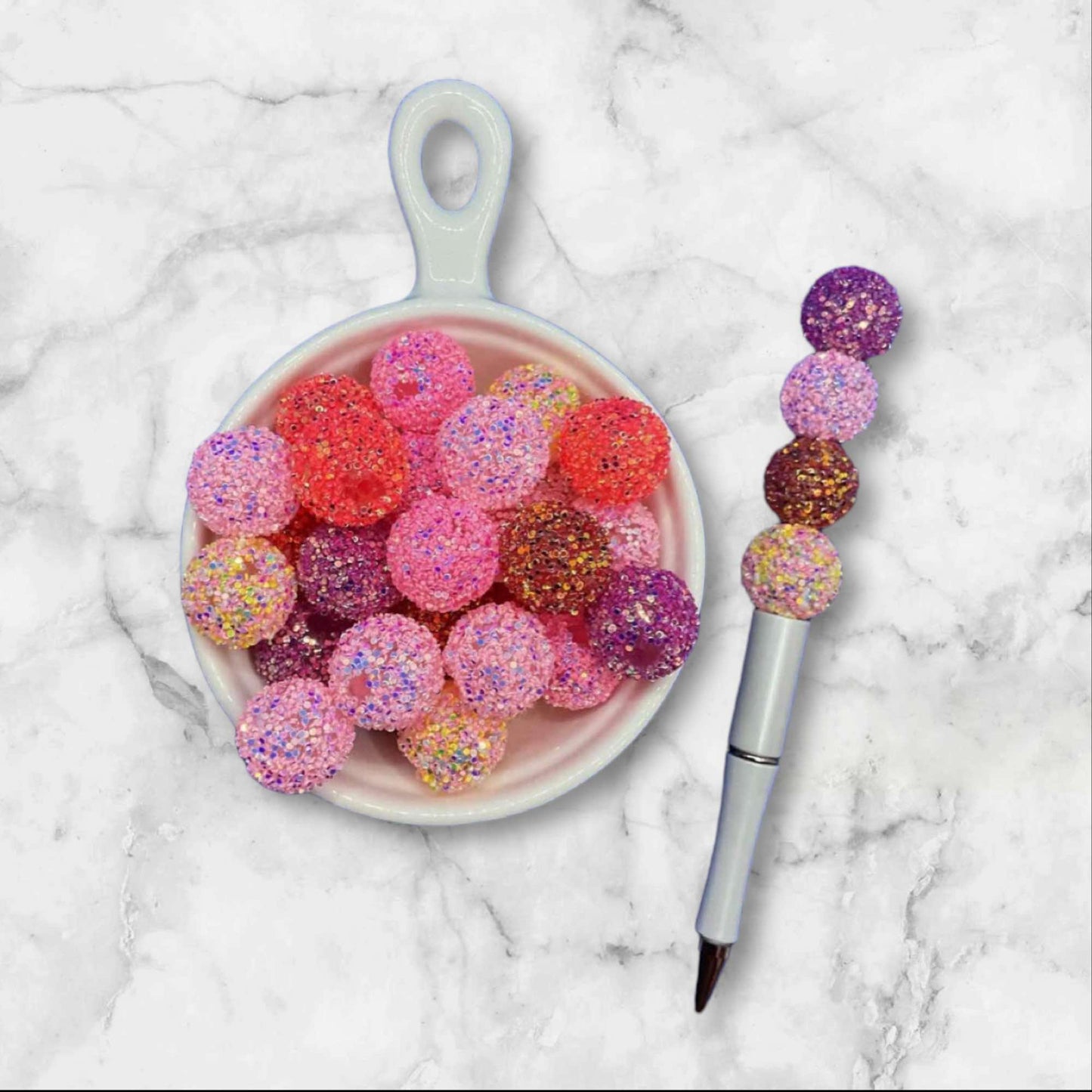 20mm Rhinestone Bead Mix