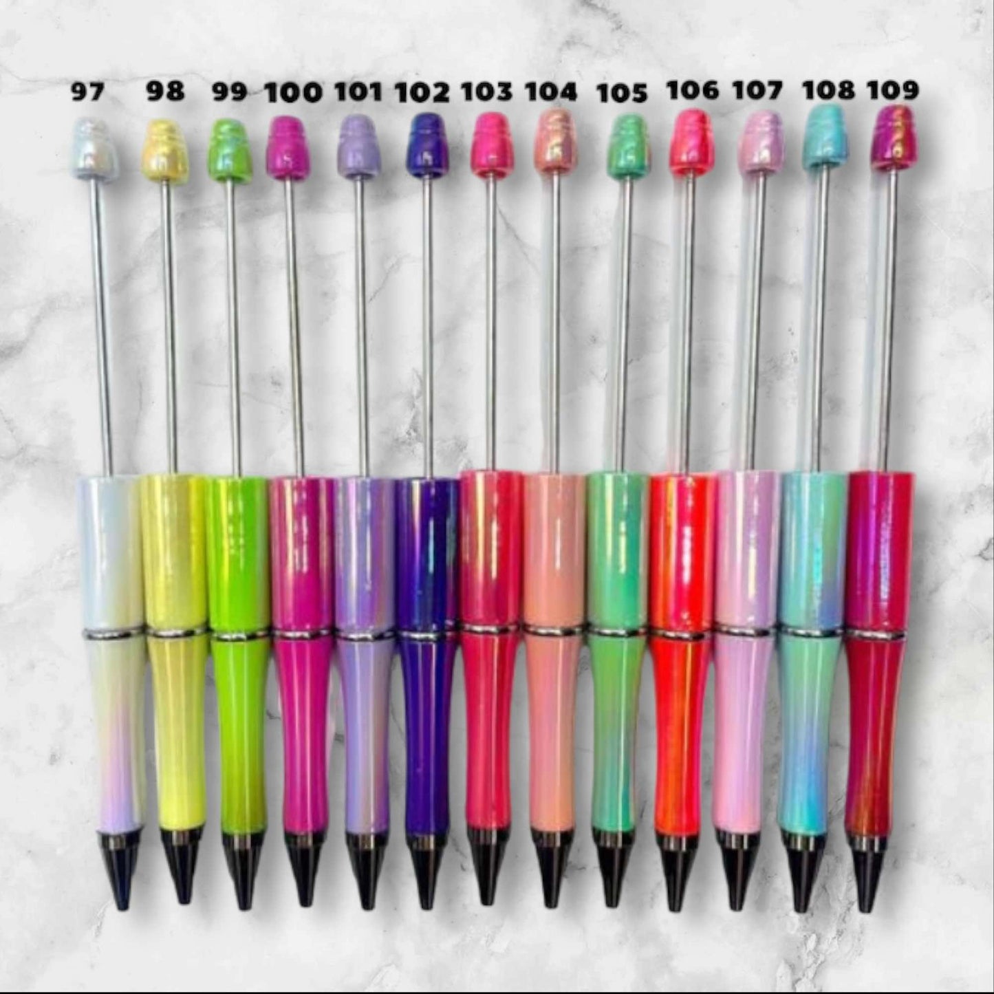 Pearl Finish Beadable Pens