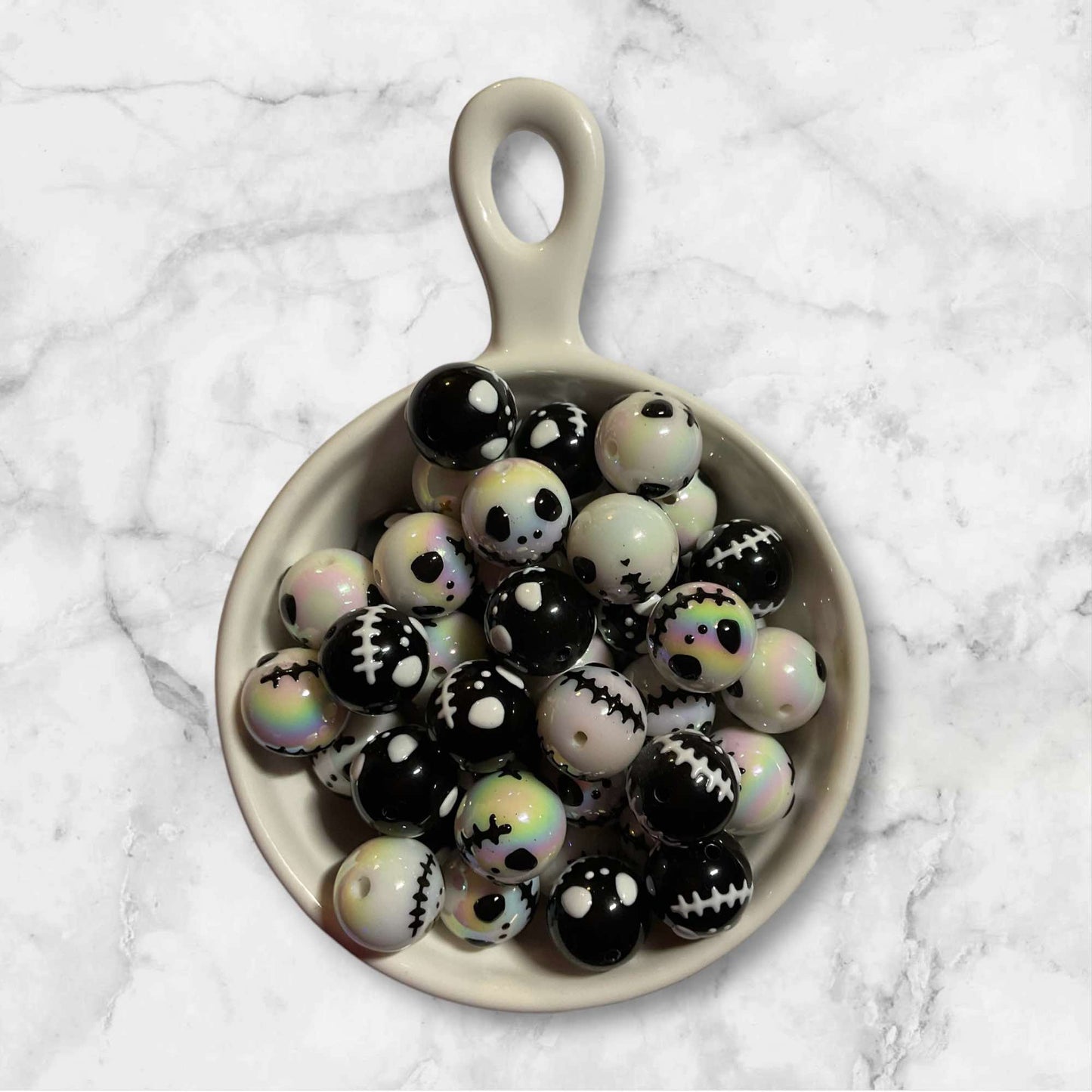 16mm Halloween Skeleton Acrylic Bead Mix