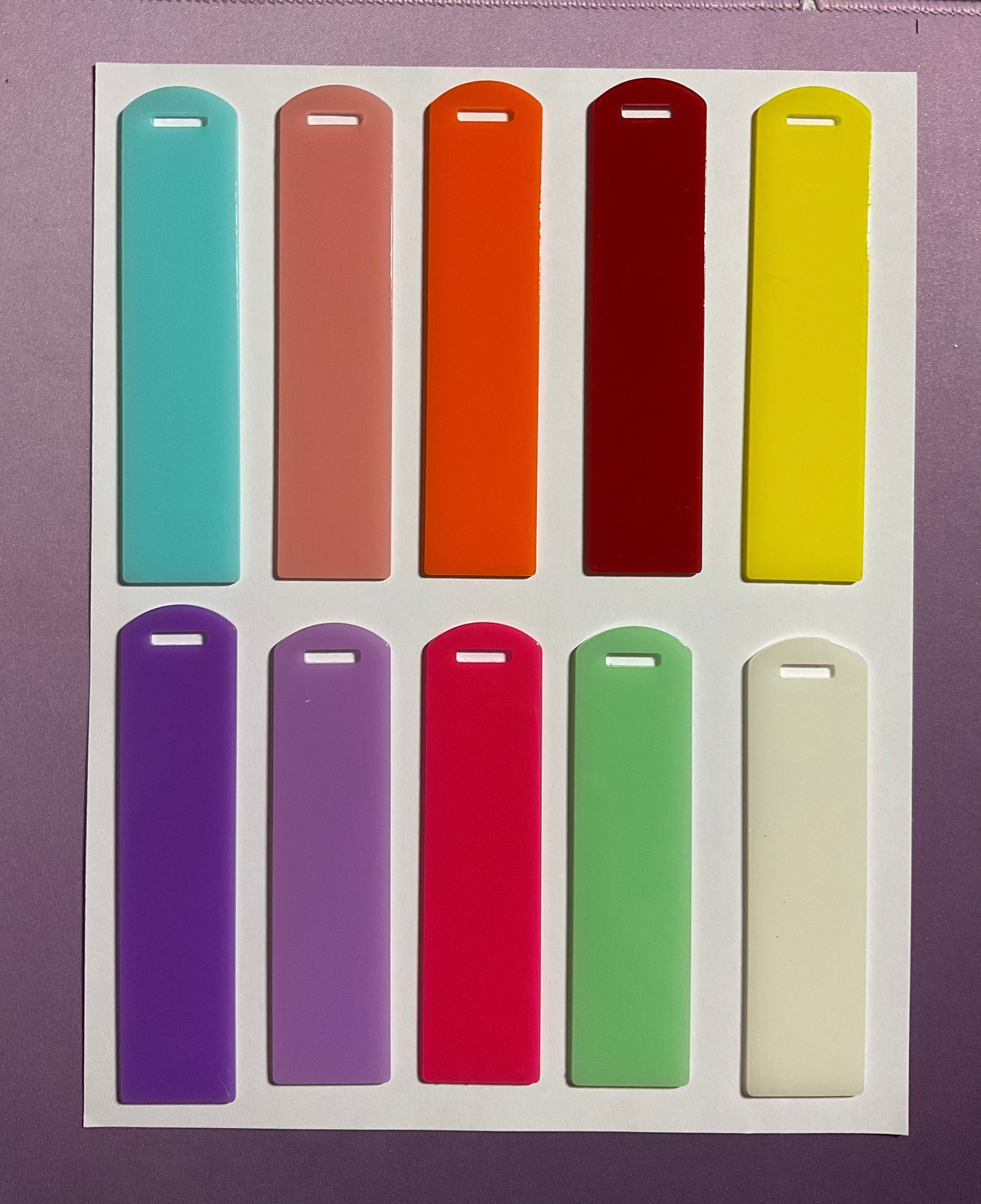 Luminous Acrylic Bookmark